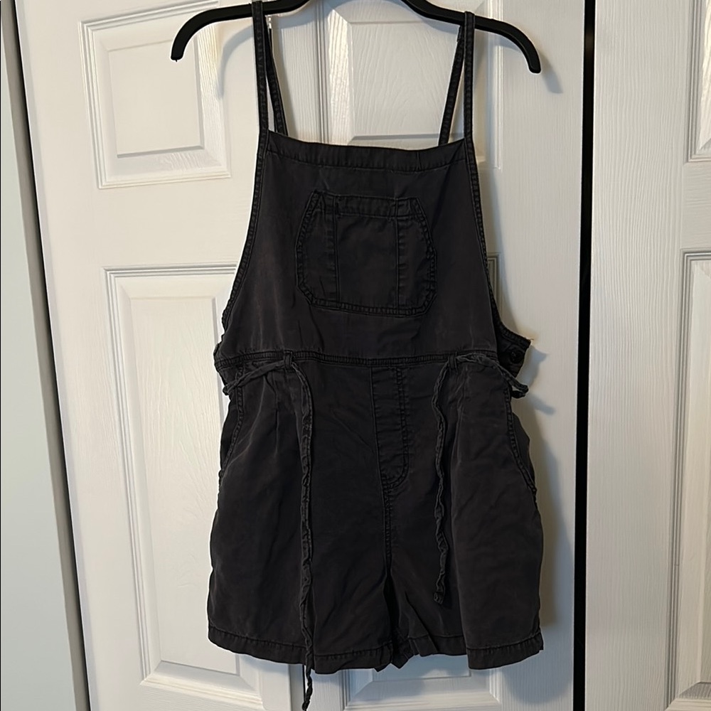 Black Tencell Overalls